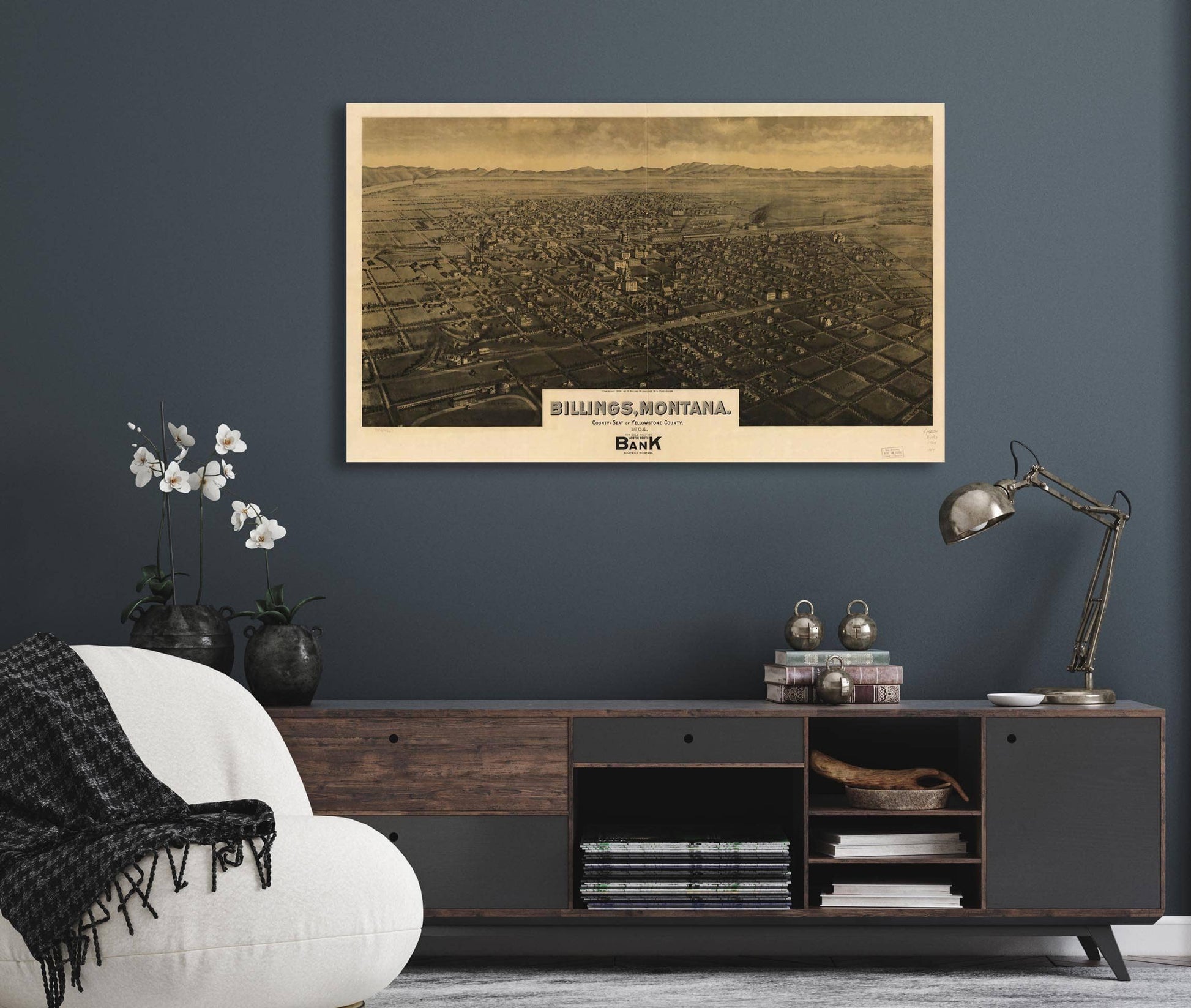 Billings Montana County Seat Of Yellowstone County 1904  State Of Montana