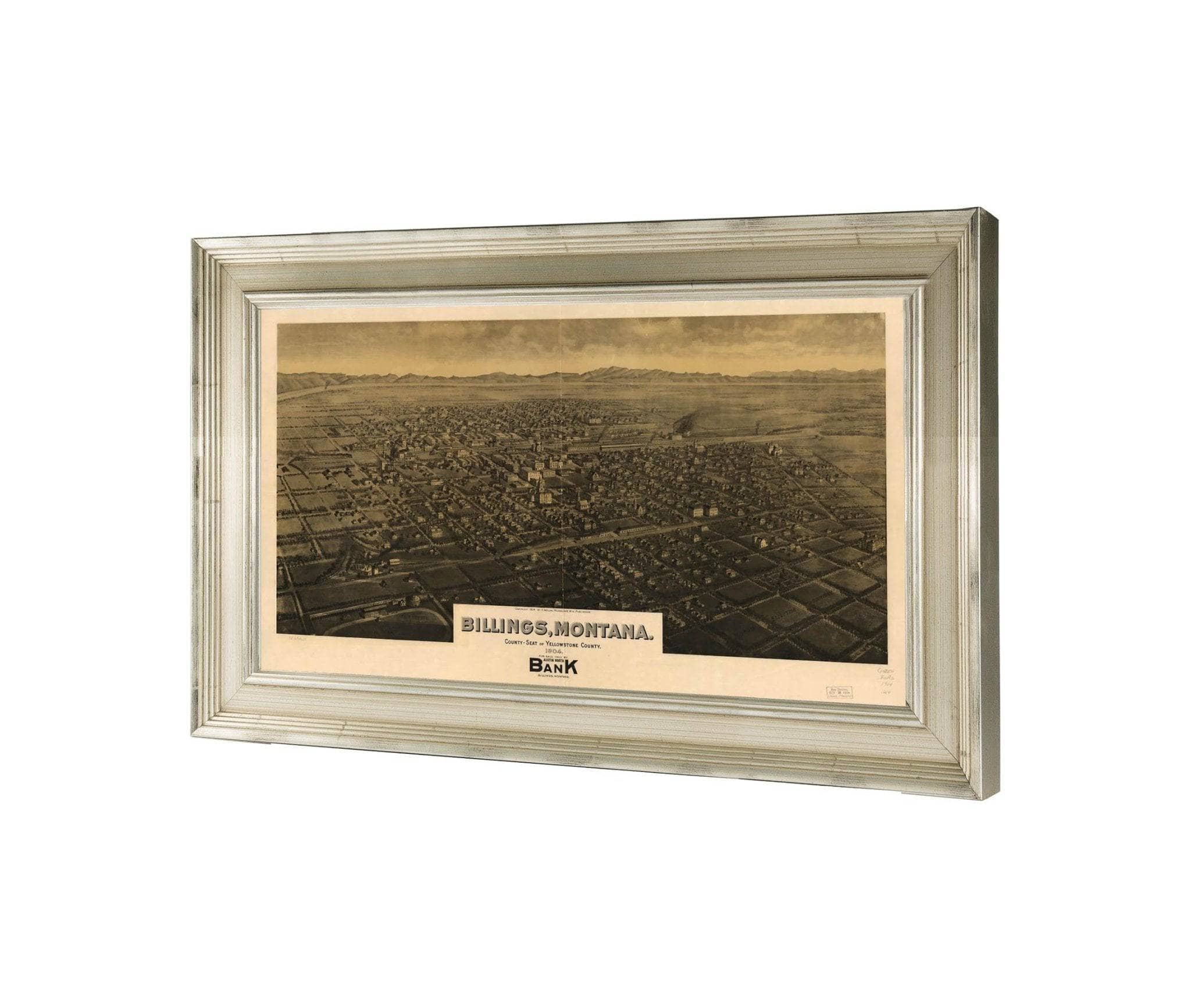 Billings Montana County Seat Of Yellowstone County 1904  State Of Montana