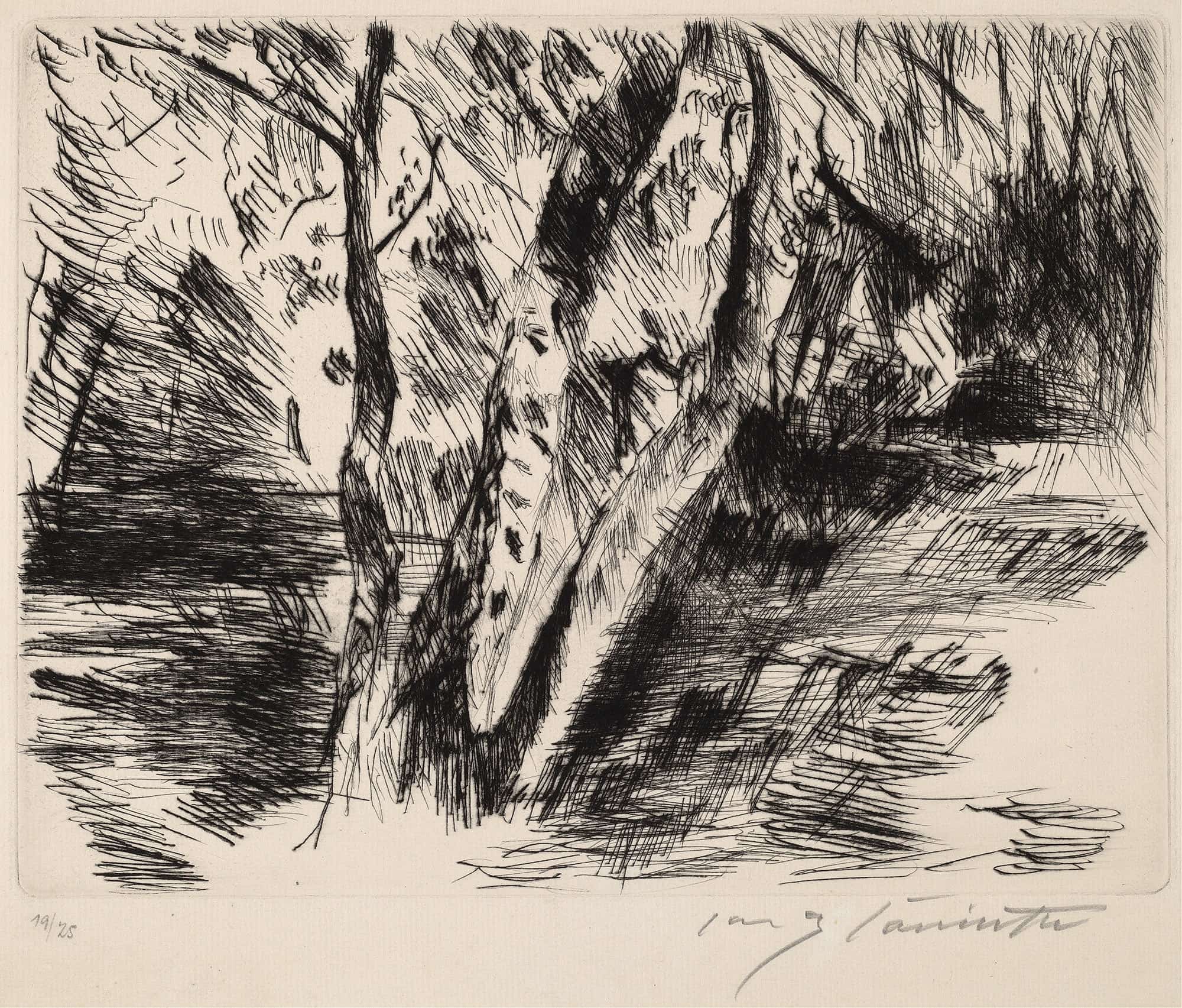 Birch Trees In The Tiergarten by Lovis Corinth