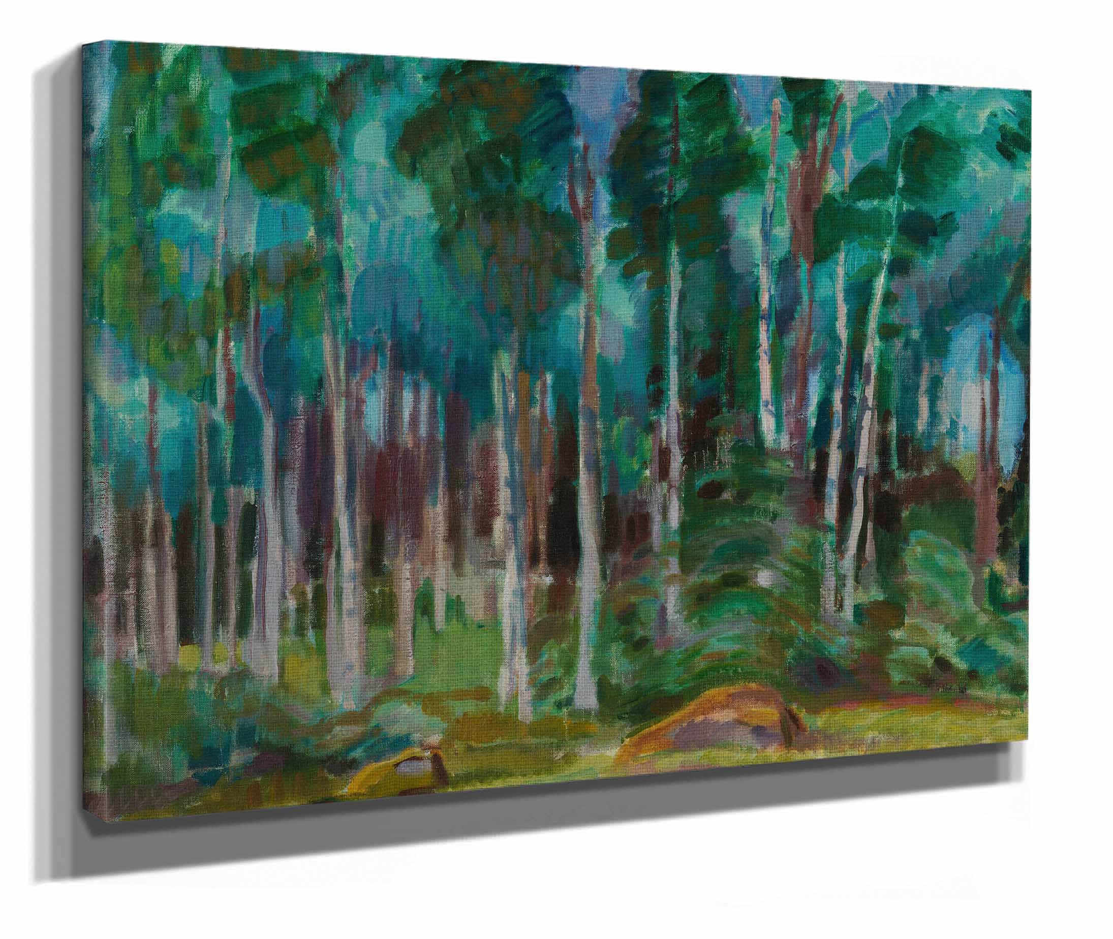 Birches In Vaaksy by Magnus Enckell