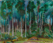 Birches In Vaaksy by Magnus Enckell