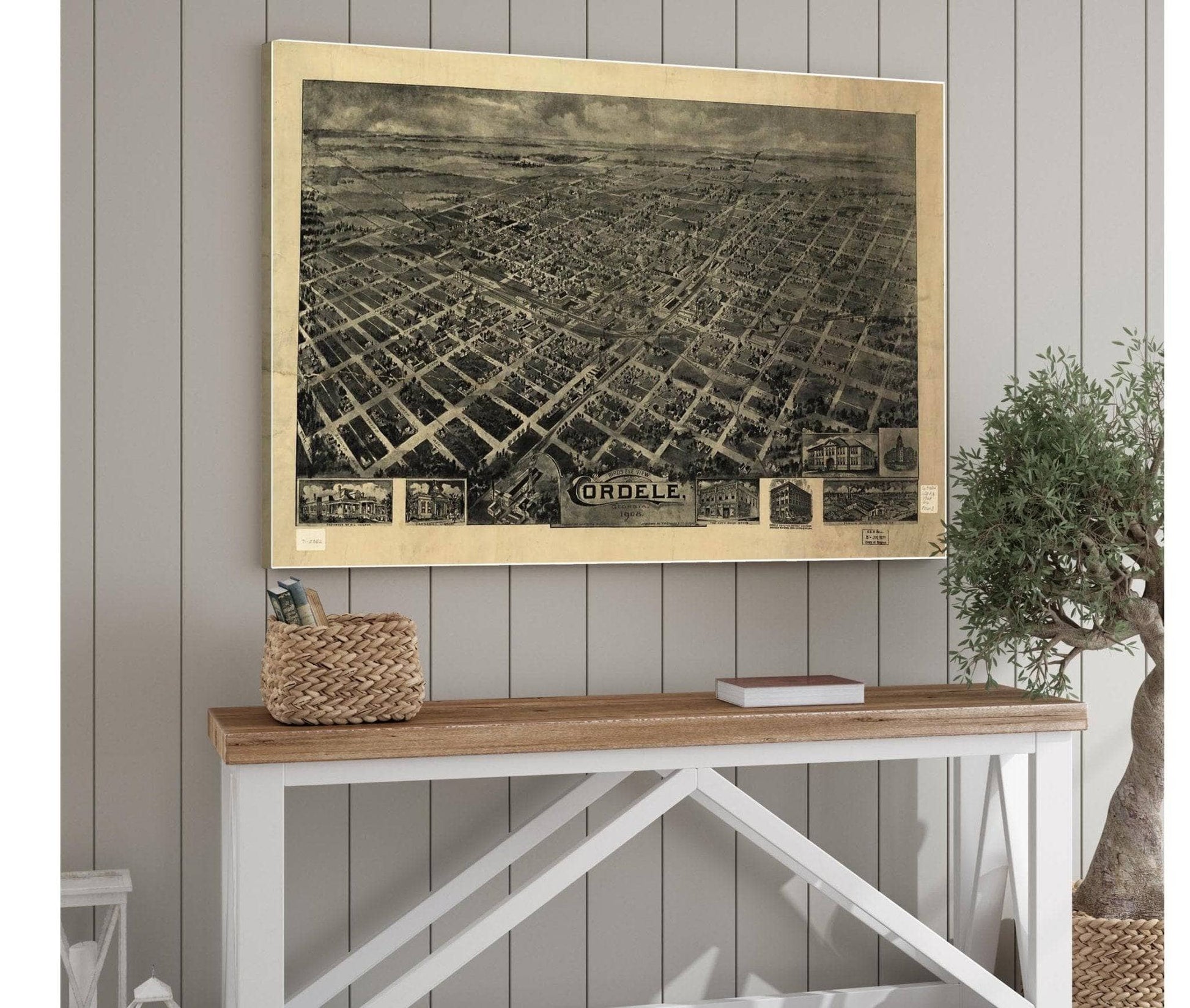 Birds Eye View Cordele Georgia 1908  State Of Georgia