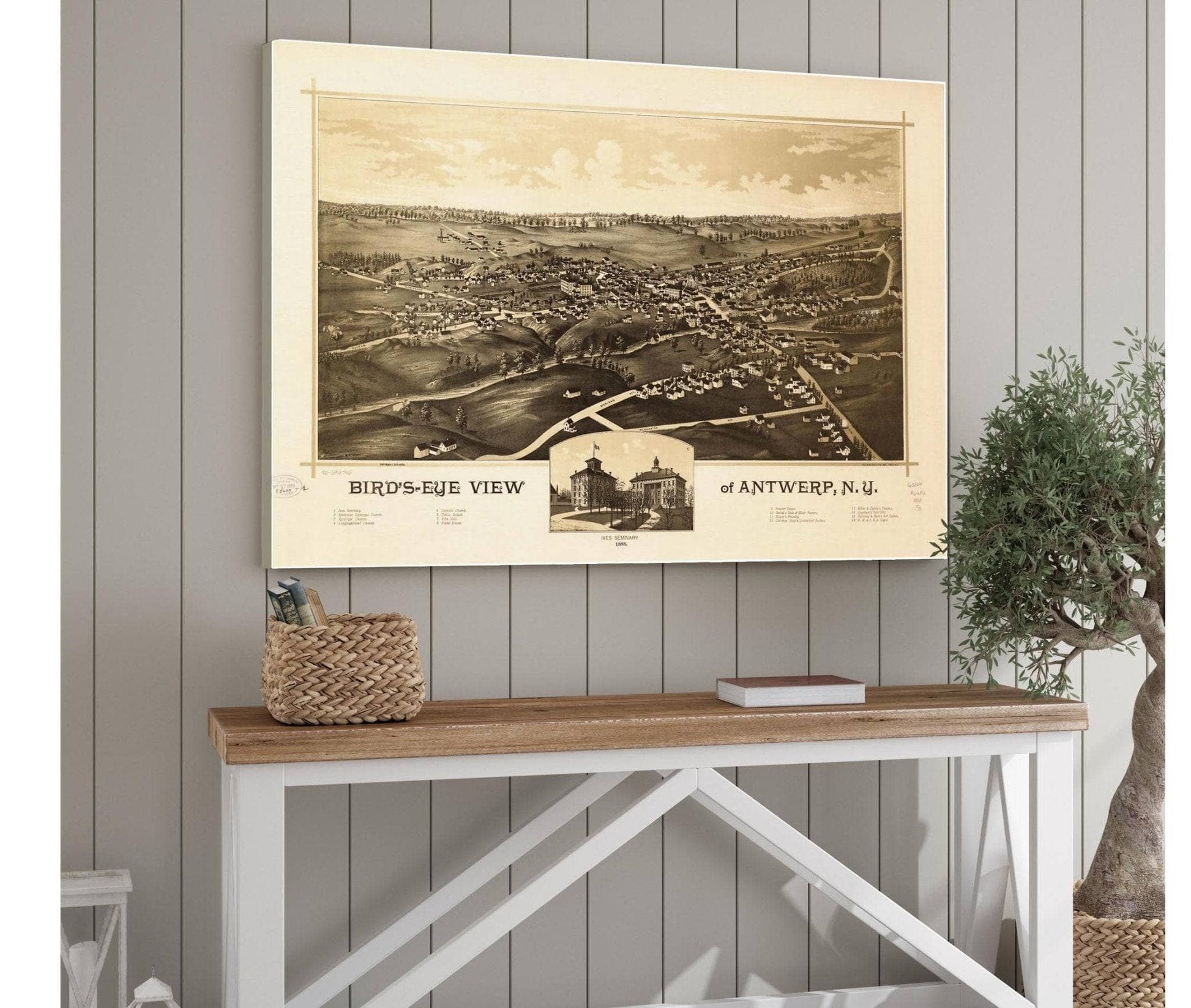 Birds Eye View Of Antwerp Ny  State Of New York