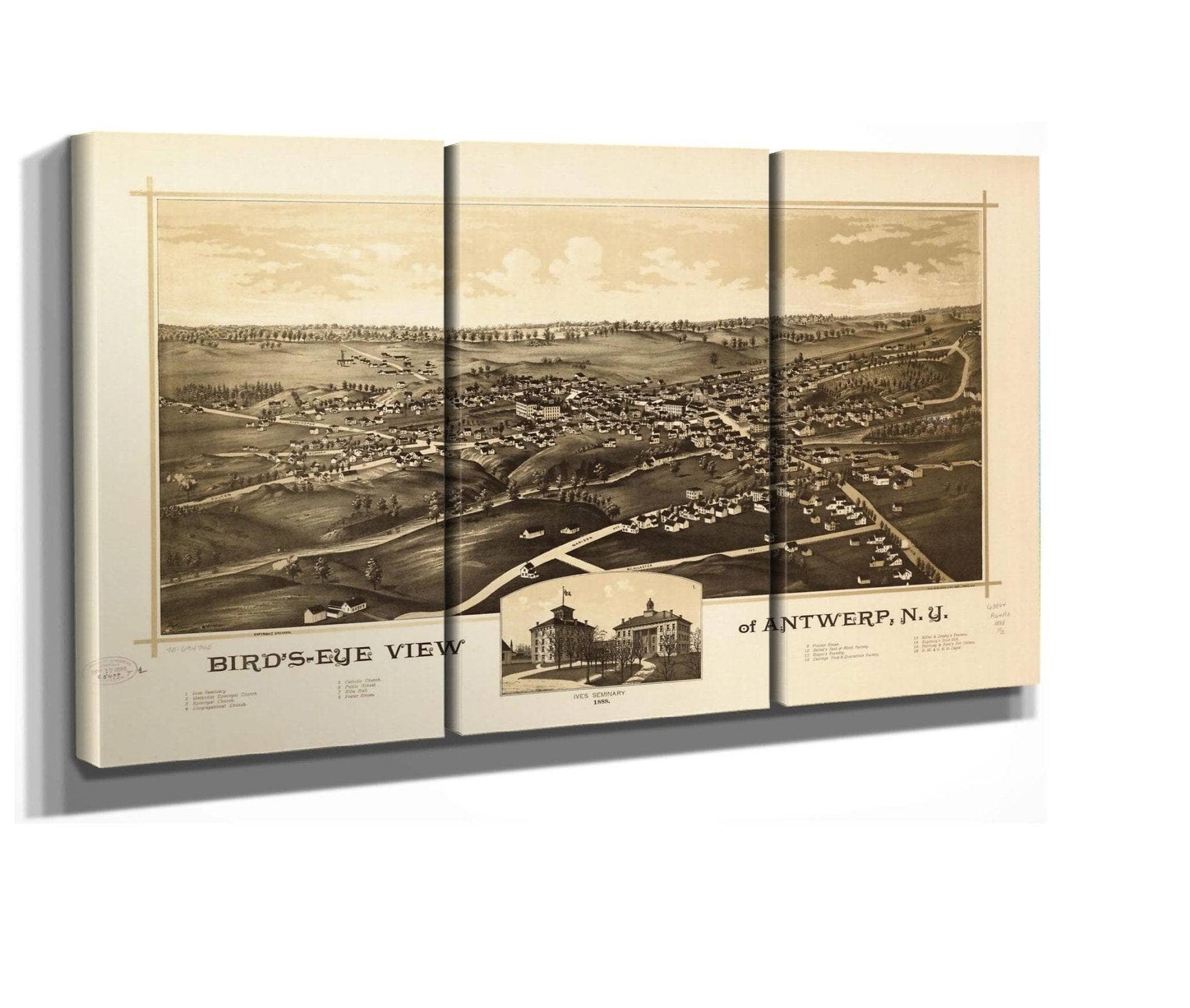 Birds Eye View Of Antwerp Ny  State Of New York