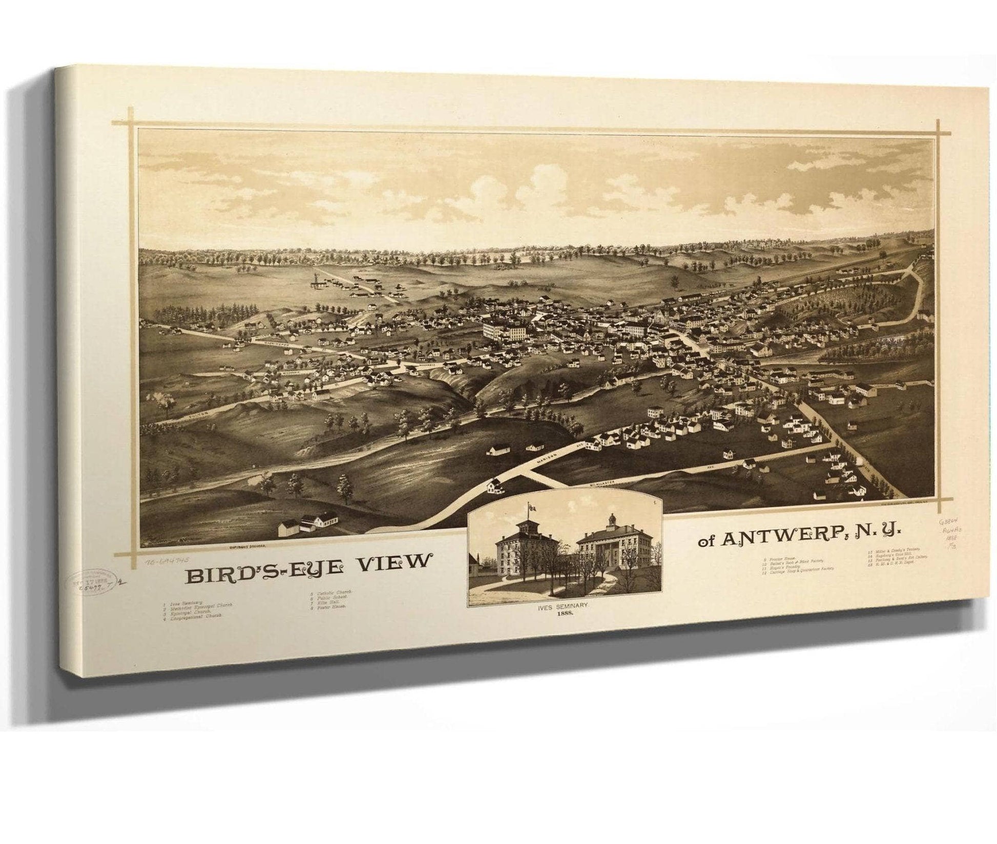 Birds Eye View Of Antwerp Ny  State Of New York