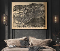 Birds Eye View Of Aspen Pitkin Co Colo 1893 State