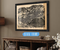 Birds Eye View Of Aspen Pitkin Co Colo 1893 State