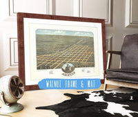 Birds Eye View Of Austin Mower County Minnesota 1870 State of Minnesota