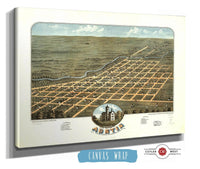 Birds Eye View Of Austin Mower County Minnesota 1870 State of Minnesota