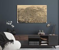 Birds Eye View Of Battle Creek Mich  State Of Michigan