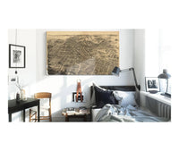 Birds Eye View Of Battle Creek Mich  State Of Michigan