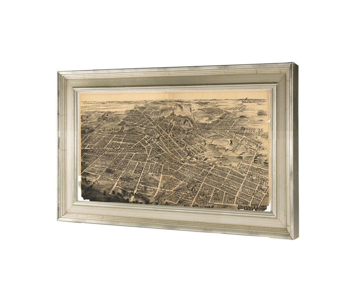 Birds Eye View Of Battle Creek Mich  State Of Michigan