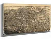 Birds Eye View Of Battle Creek Mich  State Of Michigan