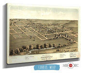 Birds Eye View Of Blairstown Benton Co Iowa 1868 State of Iowa
