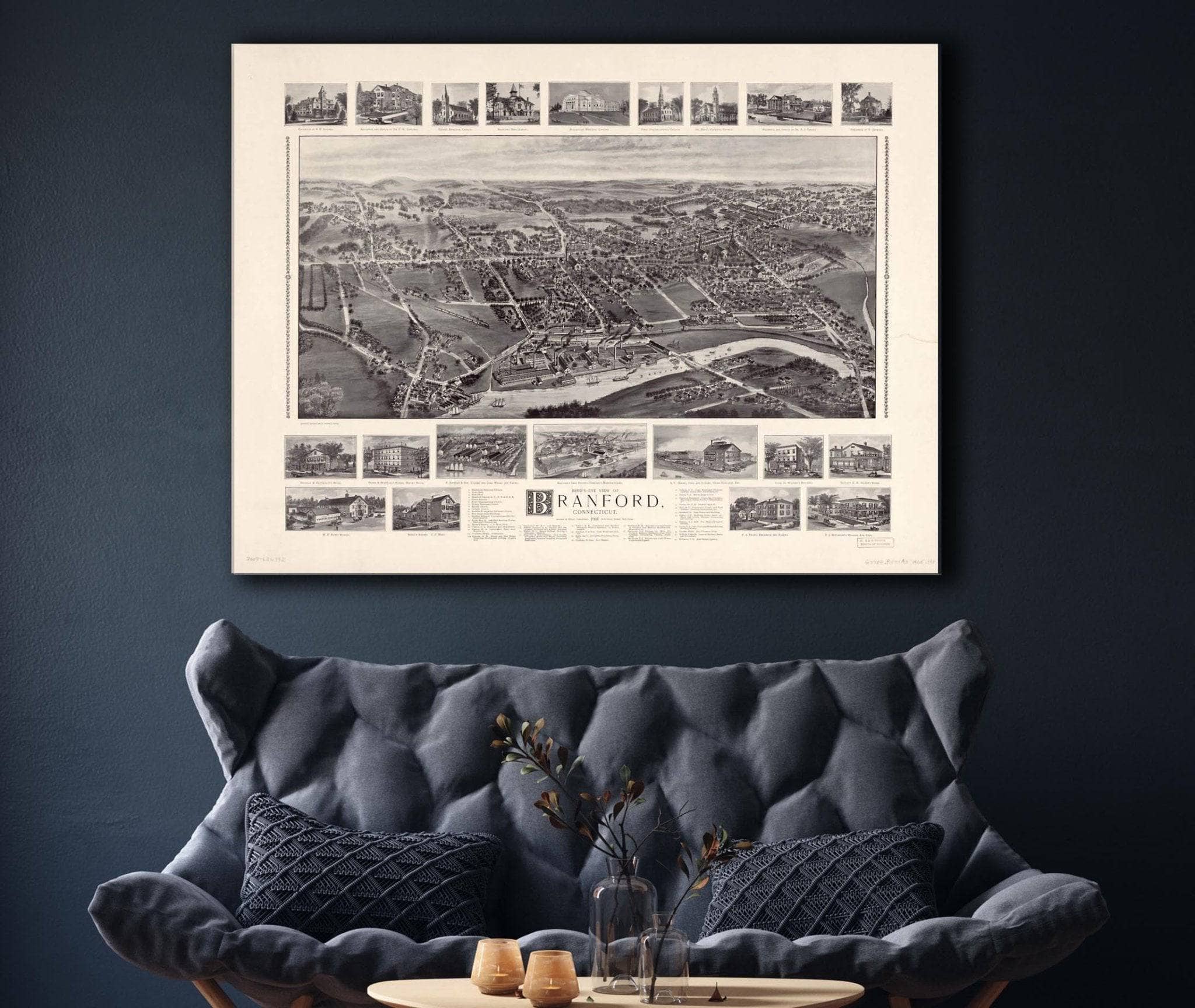 Birds Eye View Of Branford Connecticut State of Connecticut