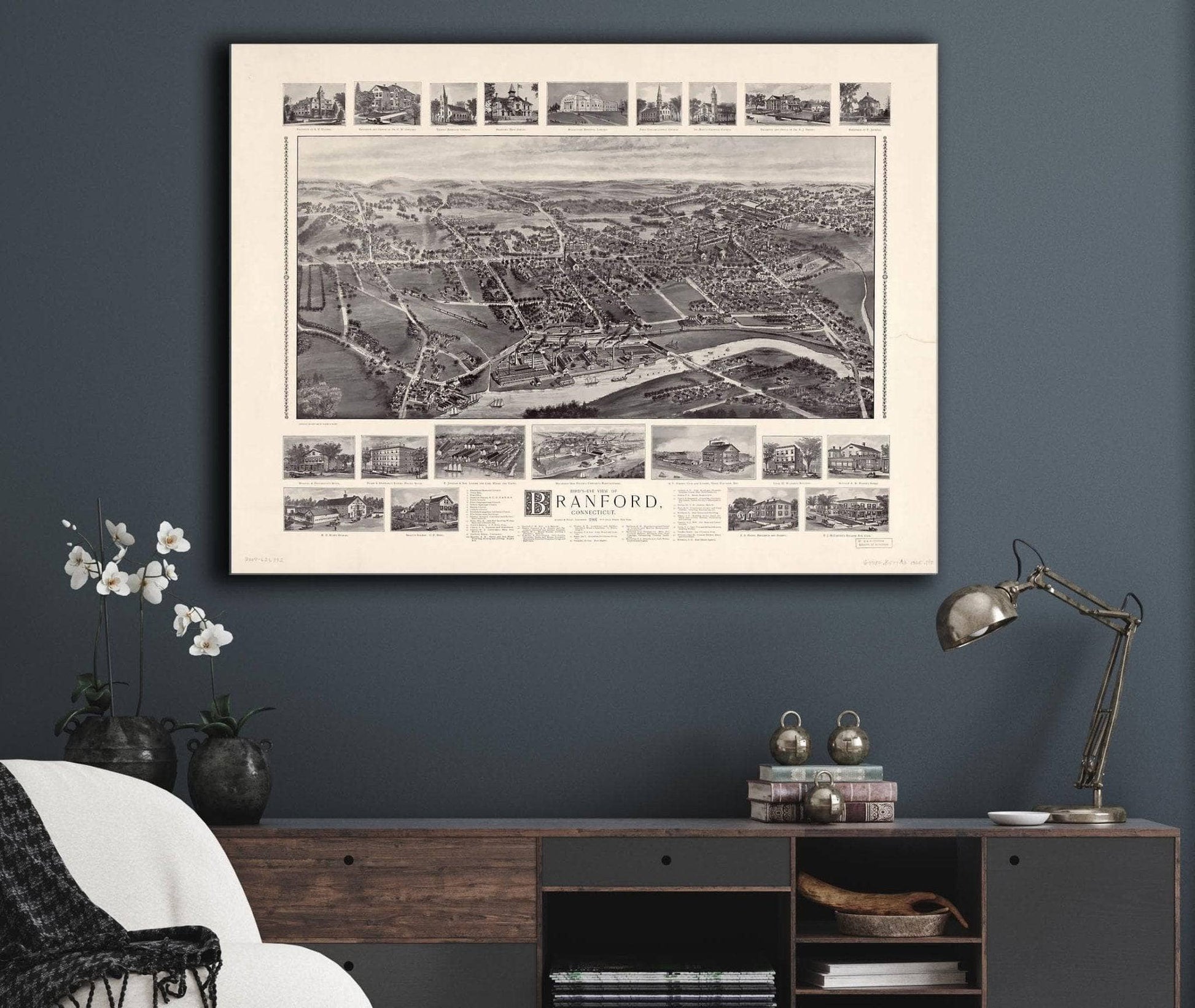 Birds Eye View Of Branford Connecticut State of Connecticut