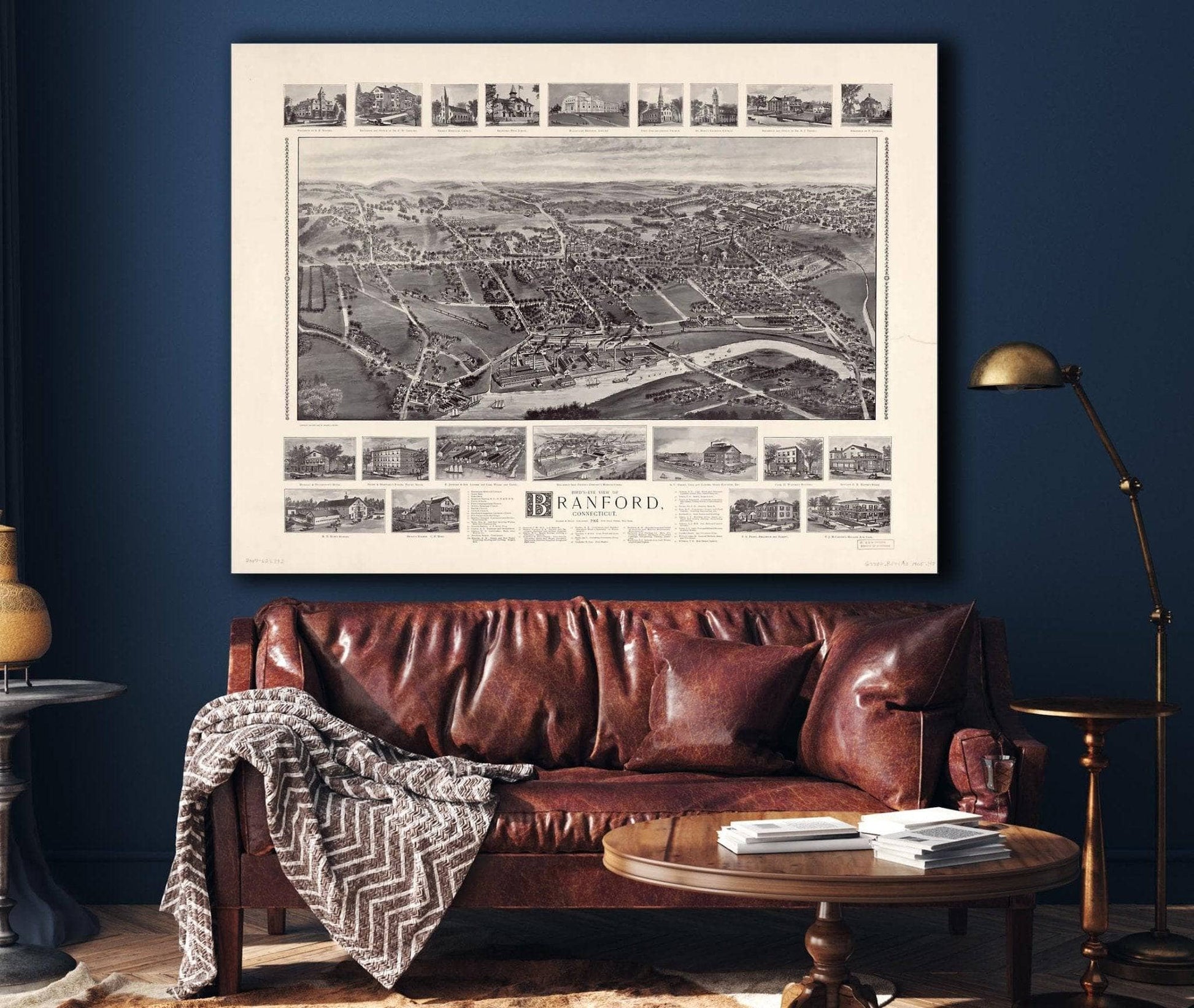 Birds Eye View Of Branford Connecticut State of Connecticut
