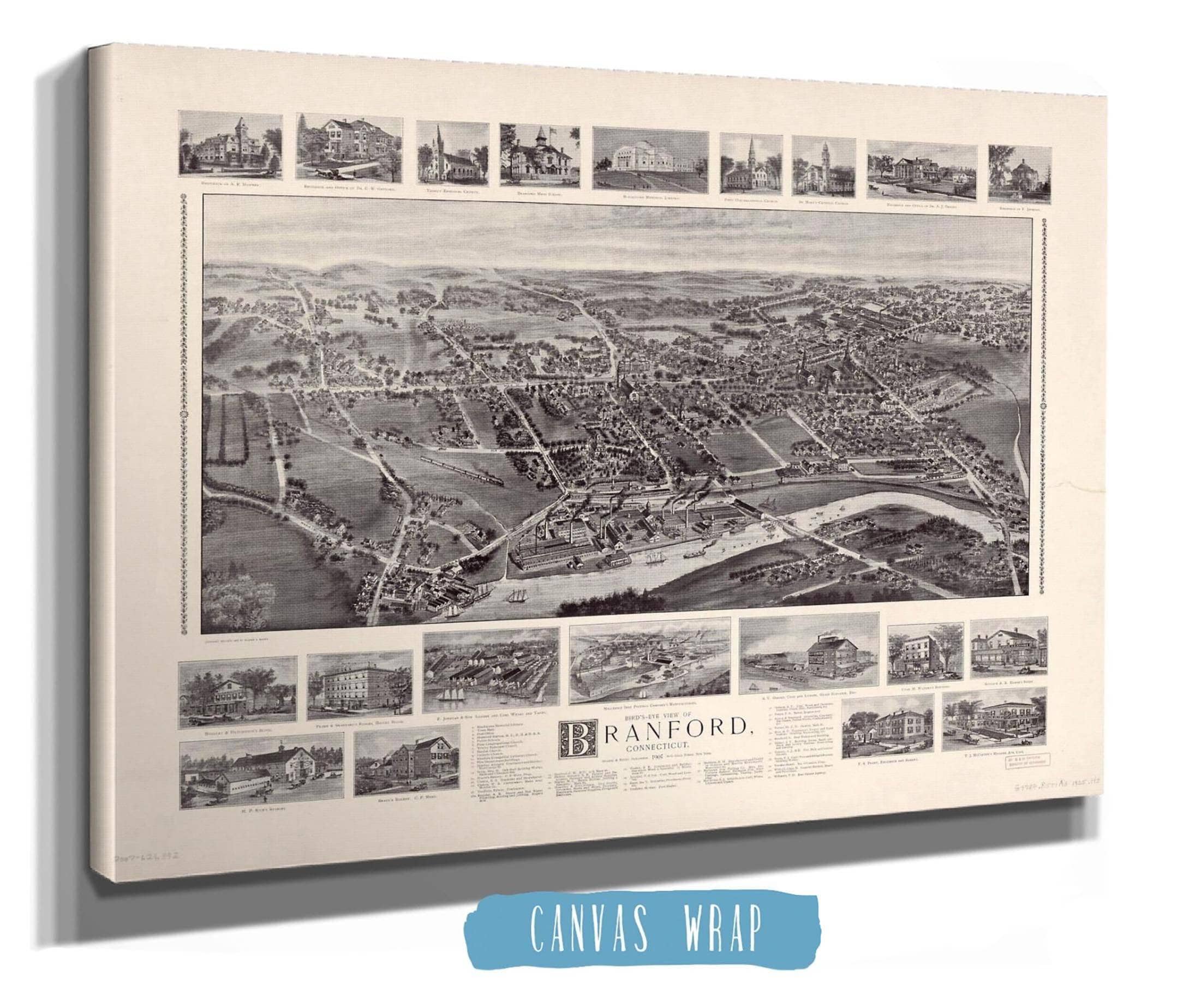 Birds Eye View Of Branford Connecticut State of Connecticut