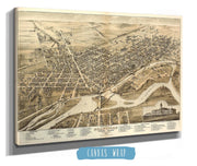 Birds Eye View Of Brantford Province Ontario Canada 1875 State of Canada