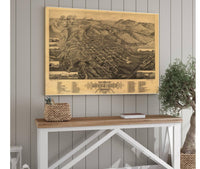 Birds Eye View Of Butte City Montana County Seat Of Silver Bow Co 1884  State Of Montana