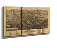 Birds Eye View Of Butte City Montana County Seat Of Silver Bow Co 1884  State Of Montana