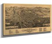Birds Eye View Of Butte City Montana County Seat Of Silver Bow Co 1884  State Of Montana