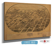 Birds Eye View Of Chenoa Mclean County Illinois 1869 State of Illinois