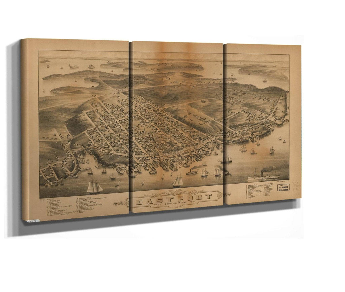 Birds Eye View Of Eastport Washington Co Maine  State Of Maine