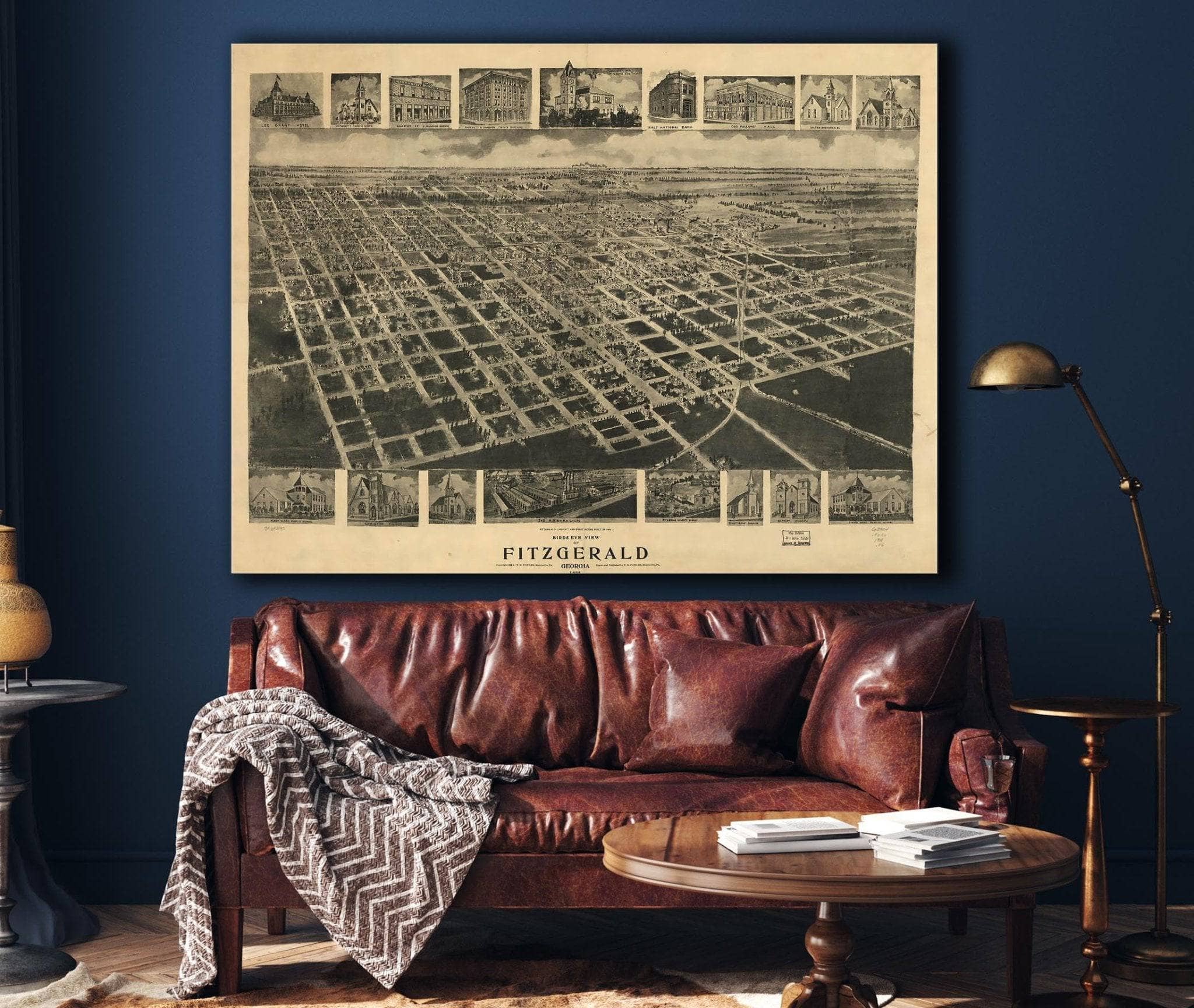 Birds Eye View Of Fitzgerald Georgia 1908 State of Georgia