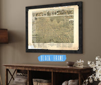 Birds Eye View Of Greencastle Indiana 1886 State of Indiana