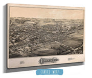 Birds Eye View Of Ilion Ny Population 4500 State of New York