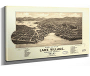 Birds Eye View Of Lake Village Belknap County Nh 1883  State Of New Hampshire