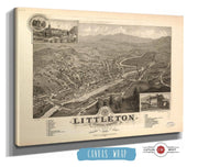 Birds Eye View Of Littleton Grafton County Nh 1883 State of New Hampshire
