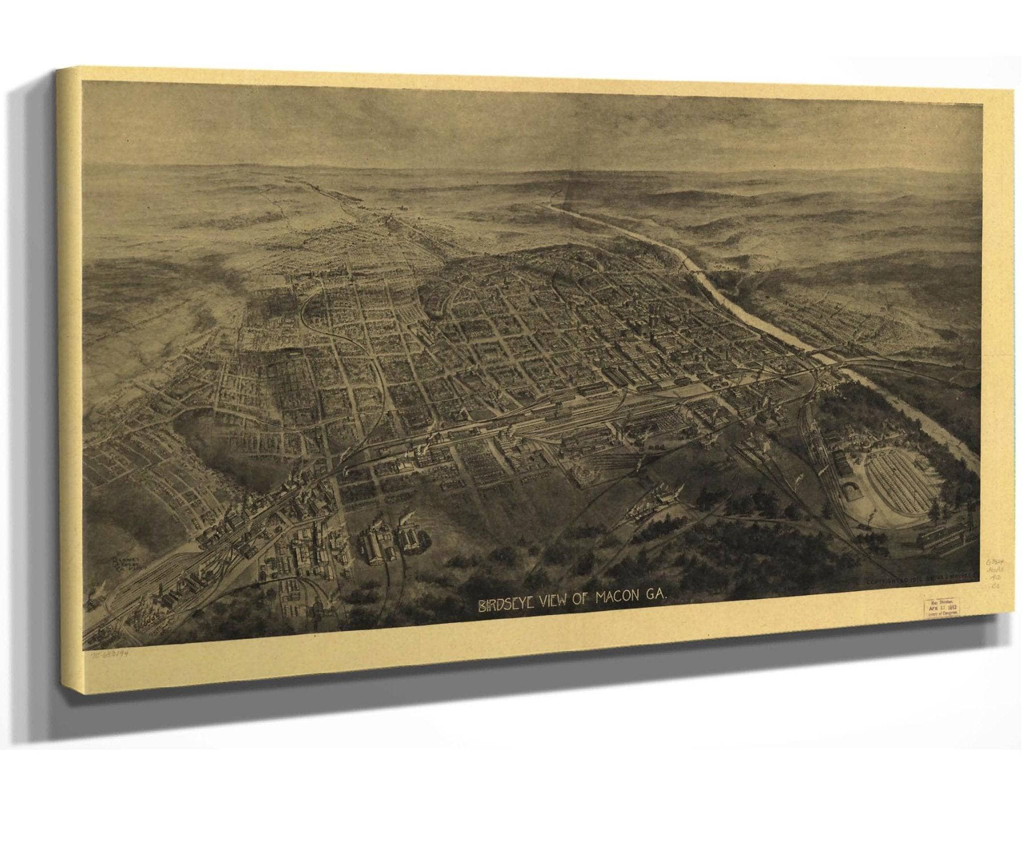 Birds Eye View Of Macon Ga  State Of Georgia