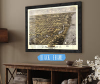 Birds Eye View Of Michigan City La Porte County Indiana 1869 State of Indiana