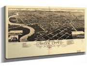 Birds Eye View Of Miles City Cs Of Custer County Montana 1883  State Of Montana