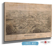 Birds Eye View Of Morristown Morris Co New Jersey State of New Jersey