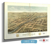 Birds Eye View Of Northfield Rice County Minnesota 1869 State of Minnesota