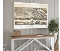 Birds Eye View Of Ocean Grove And Asbury Park New Jersey 1881  State Of New Jersey