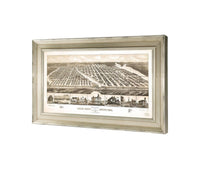 Birds Eye View Of Ocean Grove And Asbury Park New Jersey 1881  State Of New Jersey