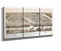 Birds Eye View Of Ocean Grove And Asbury Park New Jersey 1881  State Of New Jersey