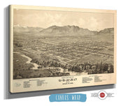 Birds Eye View Of Ogden City Utah Ty 1875 State of Utah
