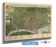 Birds Eye View Of Paducah Kentucky 1889 State of Kentucky