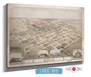 Birds Eye View Of Pella Marion County Iowa 1869 State of Iowa