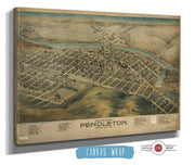 Birds Eye View Of Pendleton Umatilla County Ore State of Oregon