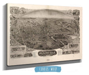Birds Eye View Of Plainville Connecticut 1907 State of Connecticut