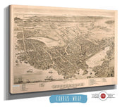 Birds Eye View Of Portsmouth Rockingham Co New Hampshire State of New Hampshire