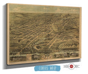 Birds Eye View Of The City Of Akron Summit County Ohio 1870 State of Ohio