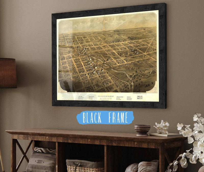 Birds Eye View Of The City Of Albion Calhoun Co Michigan State of Michigan