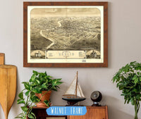 Birds Eye View Of The City Of Berlin Green Lake Co Wisconsin 1867 State of Wisconsin